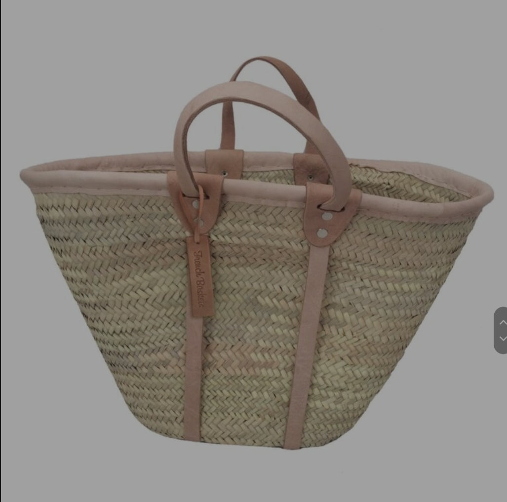 French Baskets 2 strap flat handle basket
